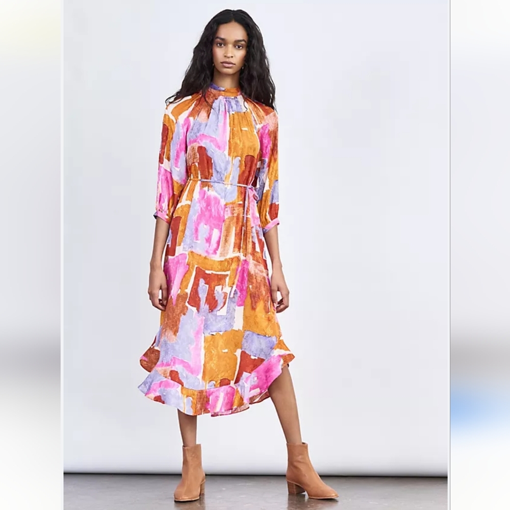 Anthropologie Multicolor Midi Dress